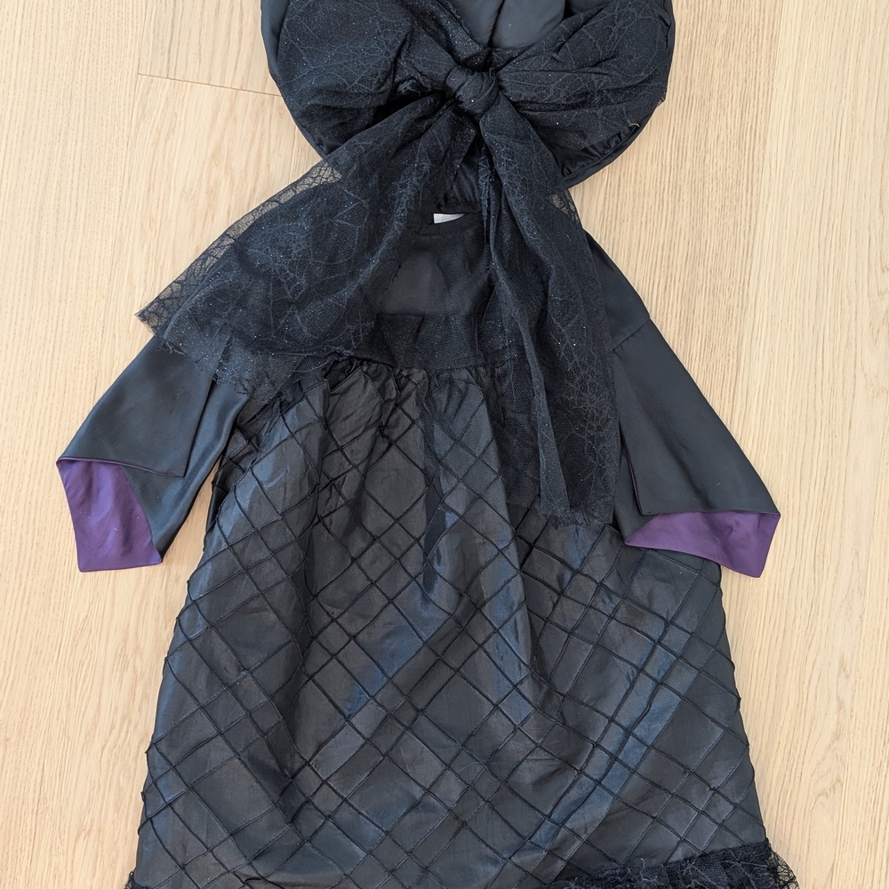 Pottery Barn Kids Black and Purple Witch Costume - Picture 7 of 11